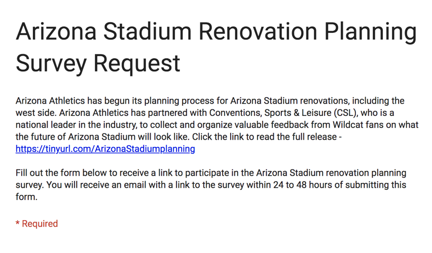 Stadium request