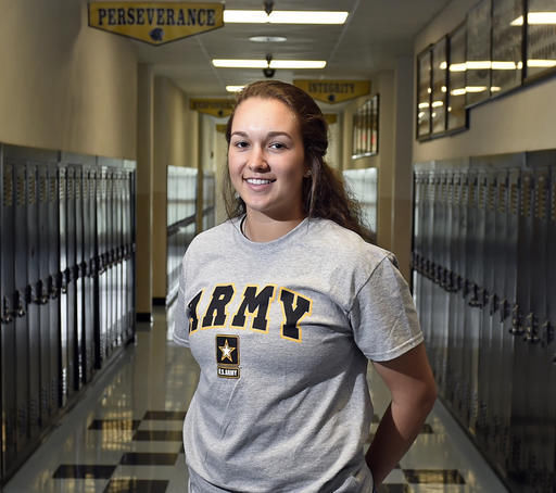 Student does basic training during school break