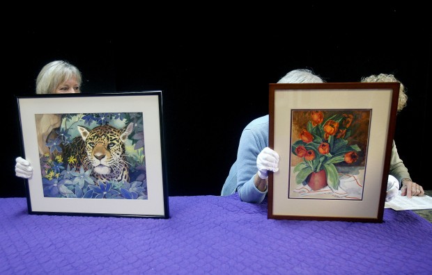 Watercolor guild artists show works   