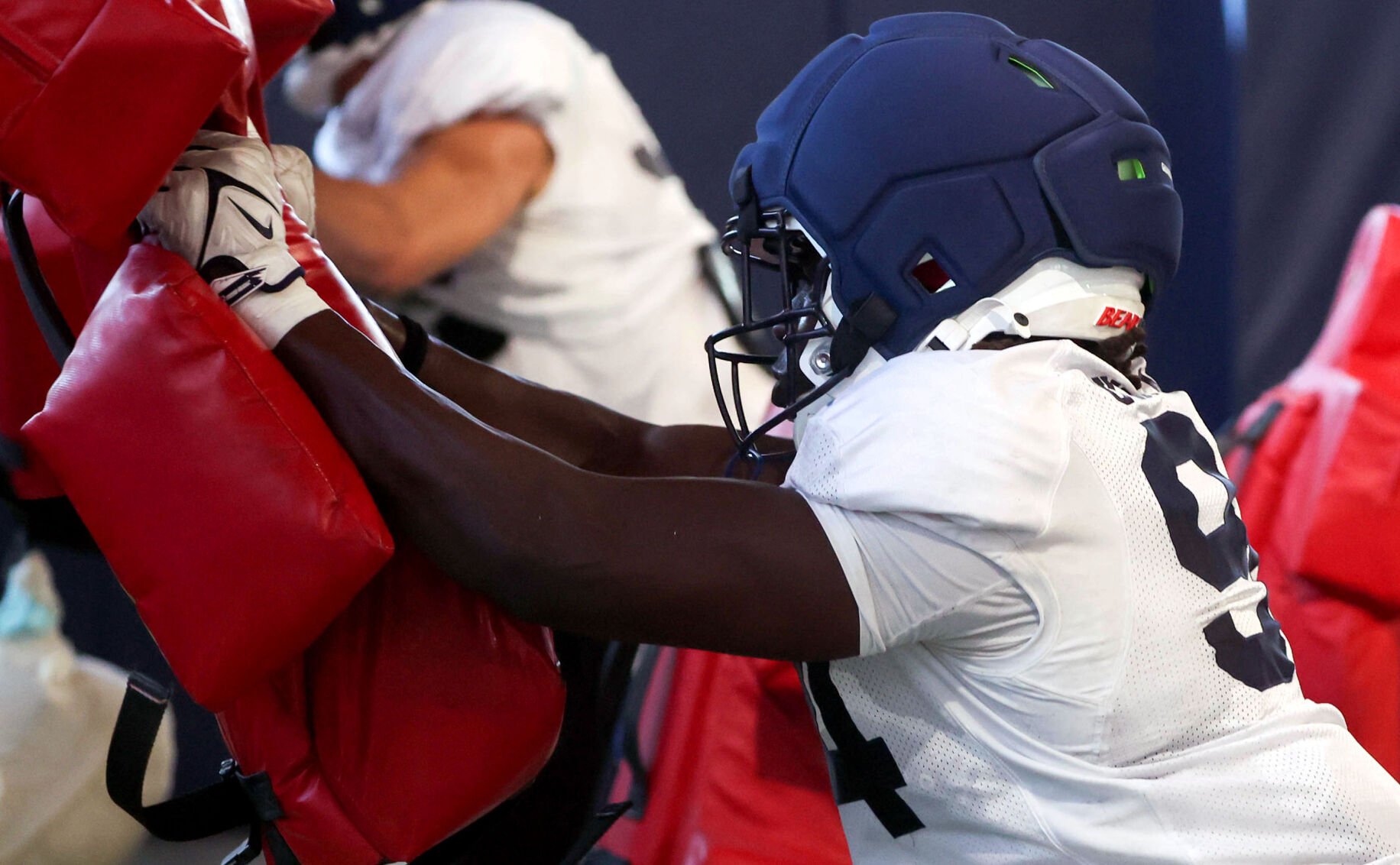 Spring football practice continues