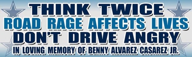 Bumper stickers aimed at road rage   