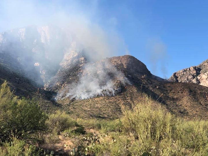 Lightning Sparked Wildfire Burning In Pusch Ridge Area Near Oro Valley Local News Tucson Com