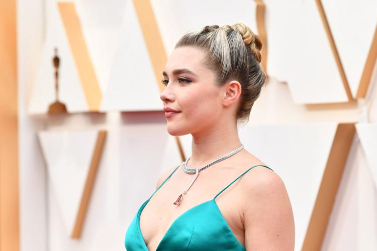 Florence Pugh attends the 92nd annual Academy Awards at Hollywood and Highland on Feb. 9, 2020, in Hollywood, California.
