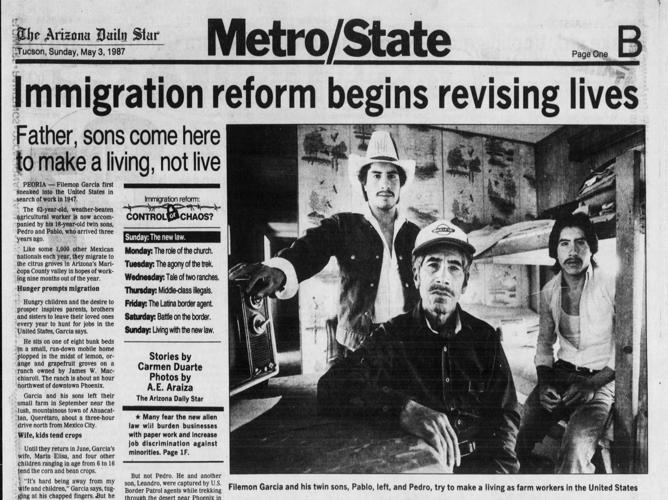 1987 Arizona Daily Star story on immigration reform