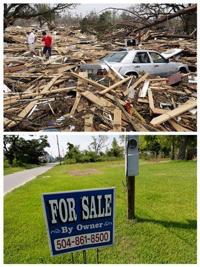Hurricane Katrina: Before and after images