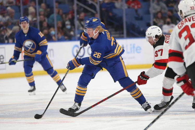Sabres Devils third