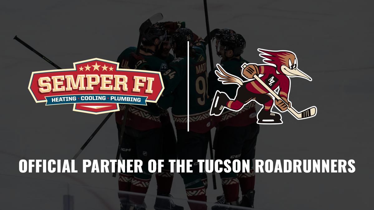 Tucson Roadrunners Announce Partnership with Semper Fi Heating, Cooling and Plumbing in Multi-Year Agreement