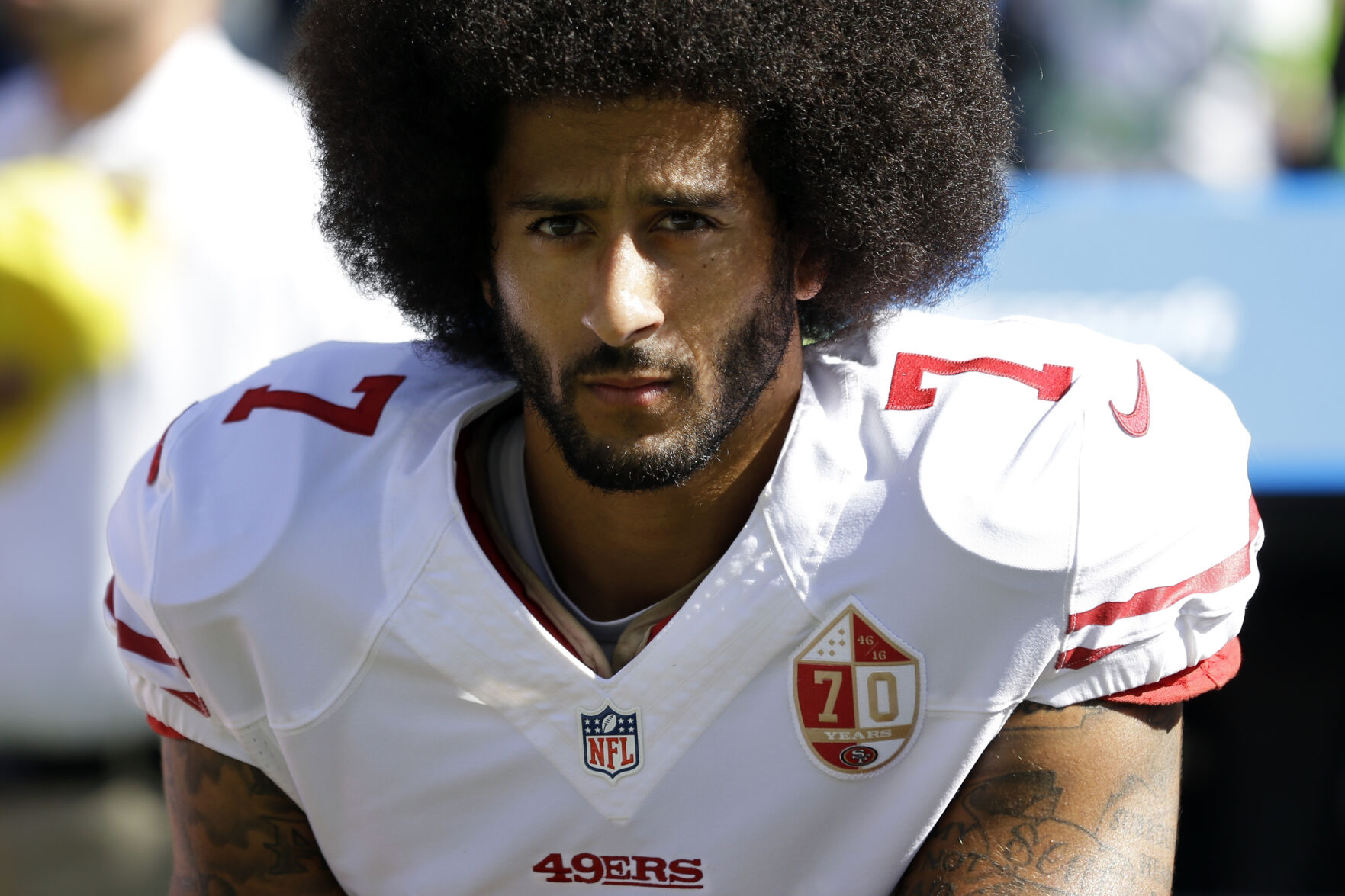 colin kaepernick salute to service jersey