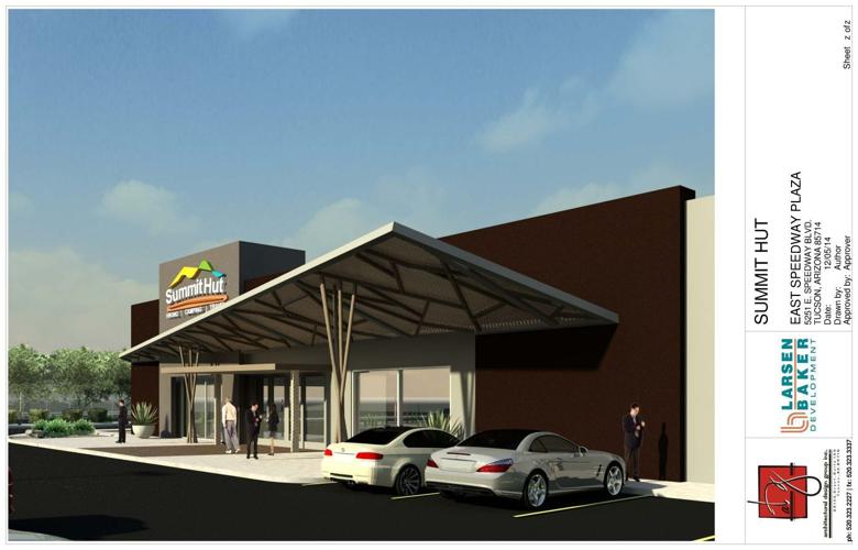 Rendering of Summit Hut store