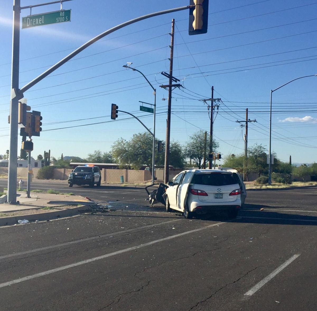 Fatal crash scene