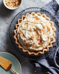 Old-fashioned coconut cream pie will never go out of style