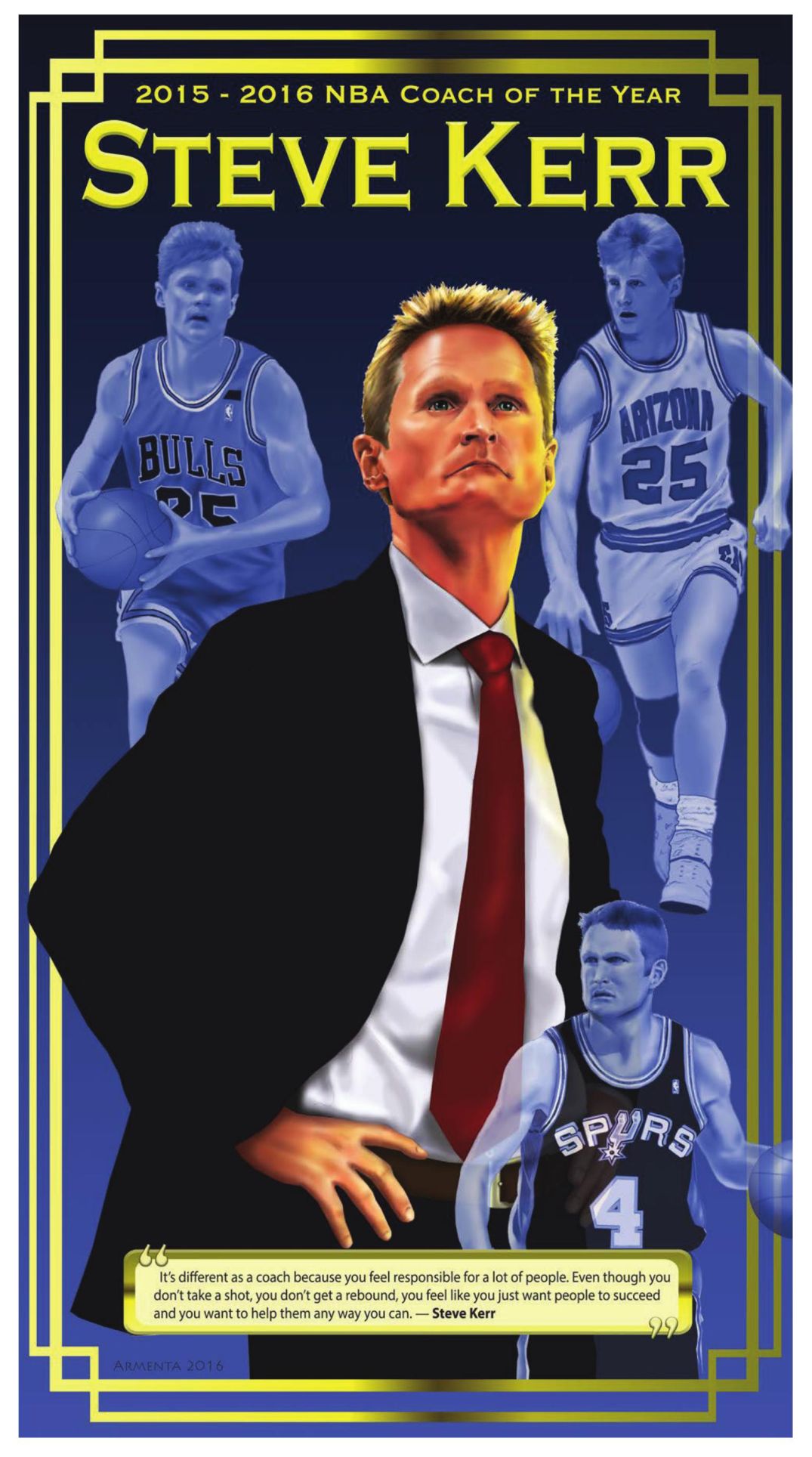 Steve Kerr: Collectible poster