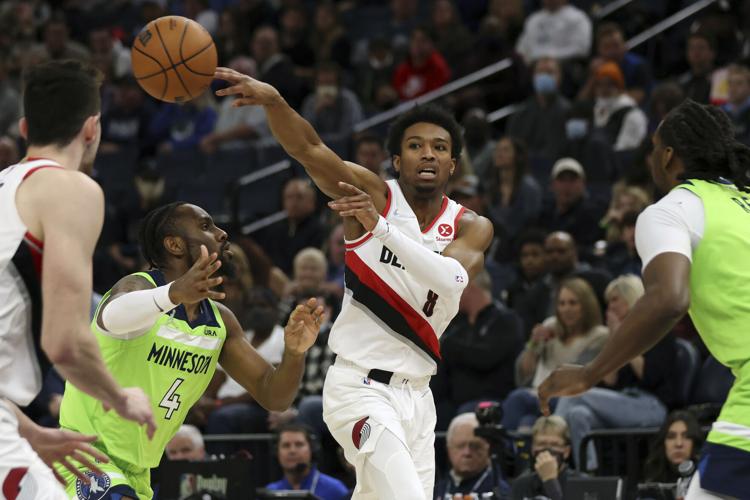 Trail Blazers Timberwolves Basketball