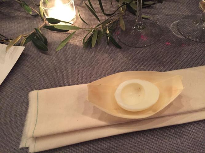 Fourth course at Four Senses dinner