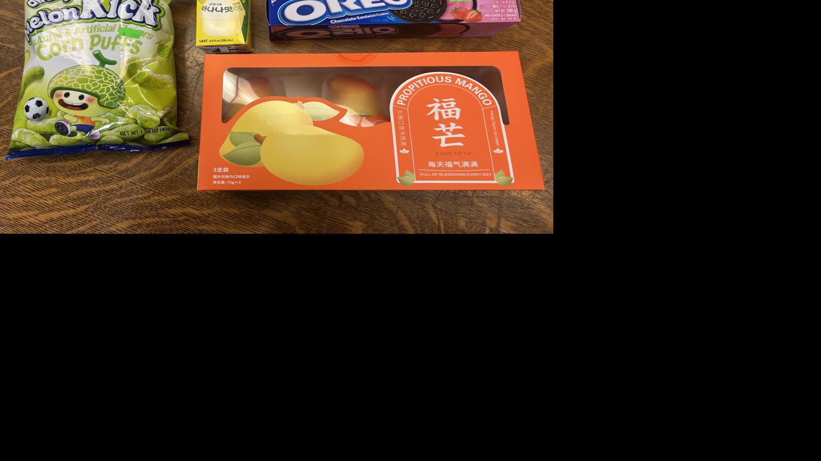 Viral fruit ice cream and strawberry Oreos at Sandyi Oriental Market