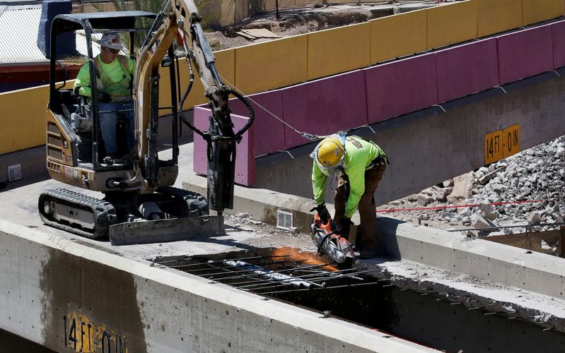 La Placita pedestrian bridge demolition