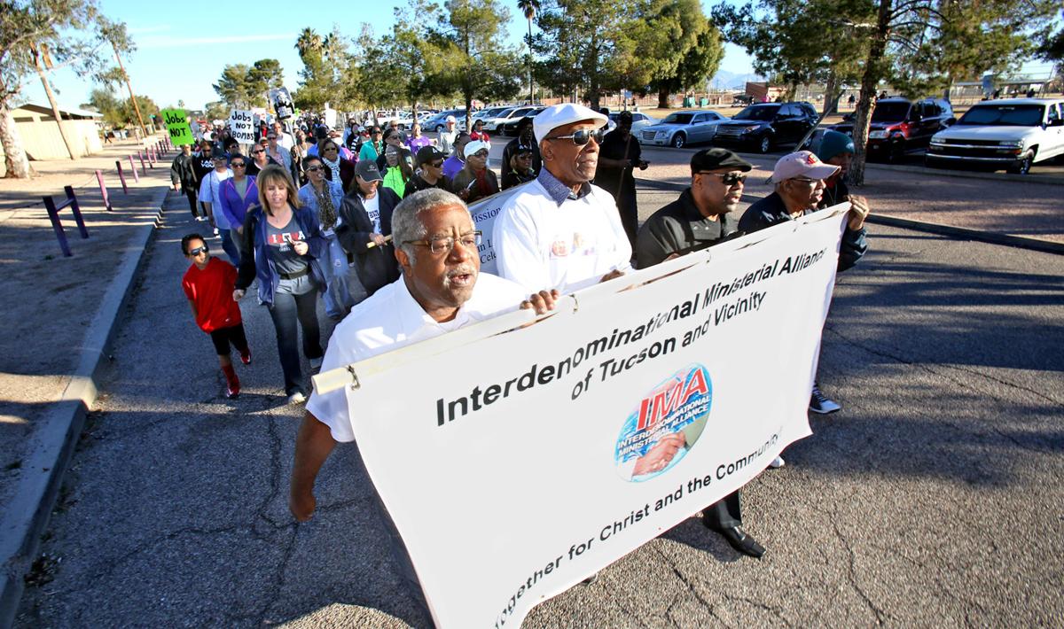 MLK Day event today in downtown Tucson