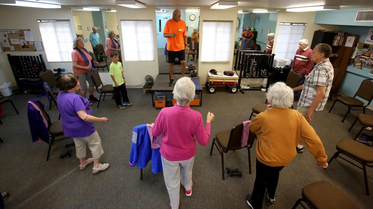 Exercising seniors