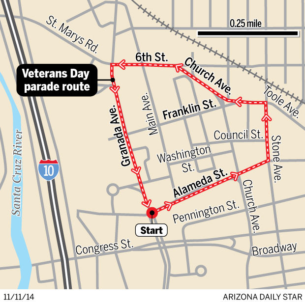 Annual parade downtown to honor veterans Local news