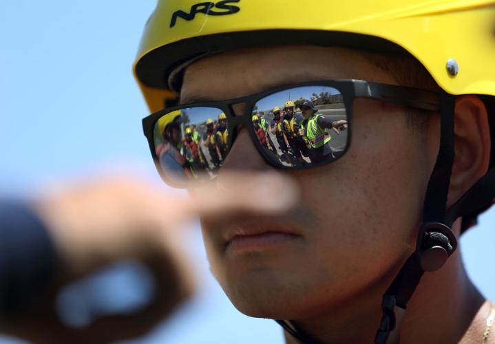 Swift water rescue training