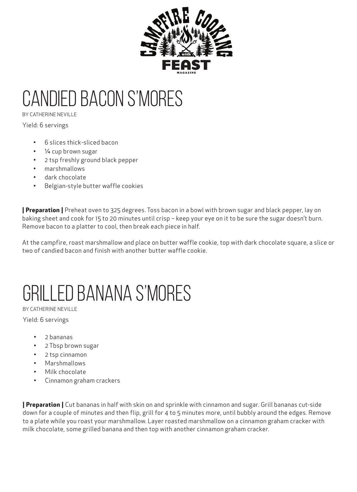 Print your copy: Gourmet S'mores!