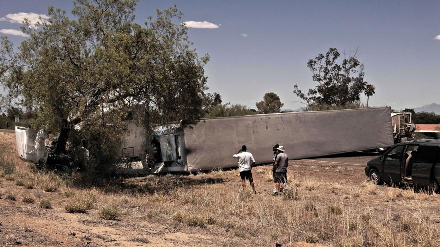 Overturned Semi