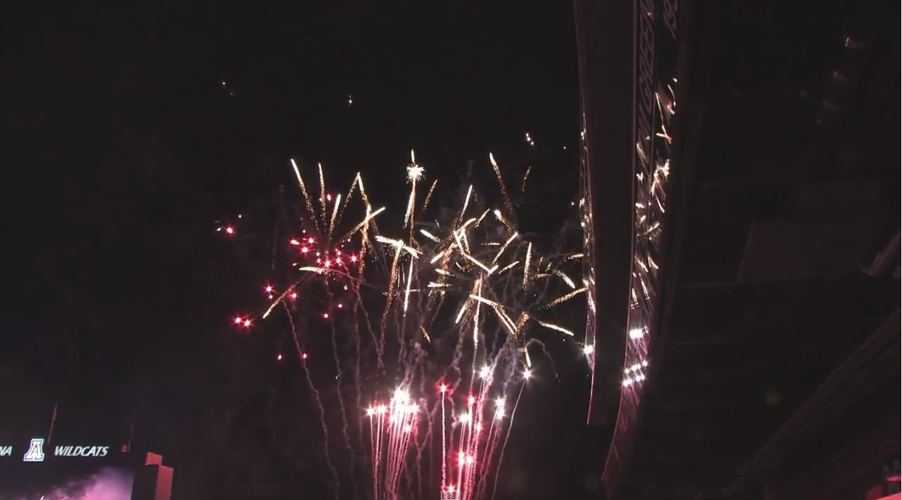 UA commencement fireworks