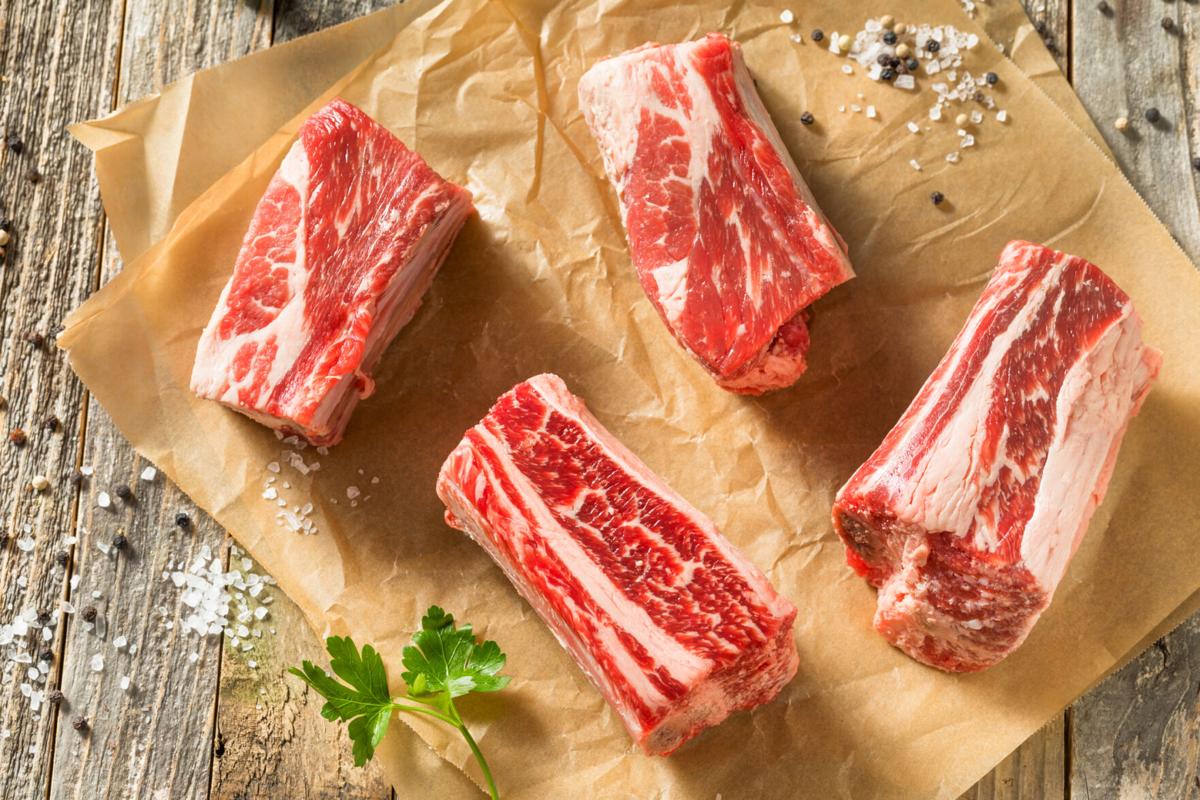 Raw Organic Beef Short Ribs