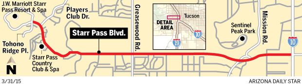 Starr Pass Boulevard map