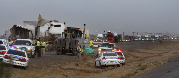Dust-plagued stretch of Interstate 10