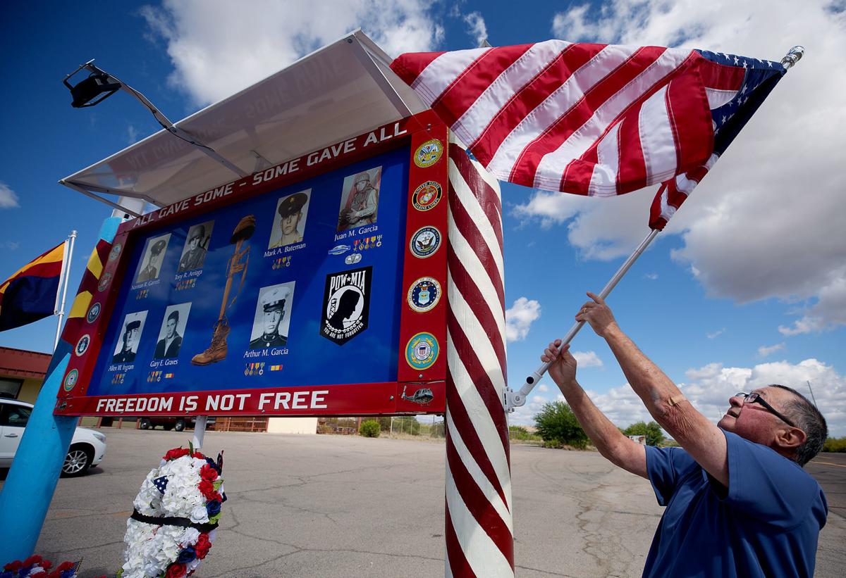 Veterans memorial in San Manuel