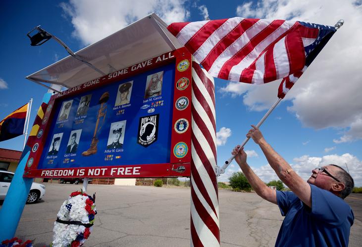 Veterans memorial in San Manuel