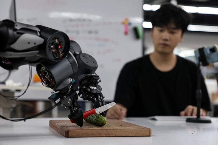 Visit to headquarters of Chinese embodied AI company Spirit AI in Beijing, China