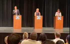 Farley, Dorman and Romero debate at Rincon High School