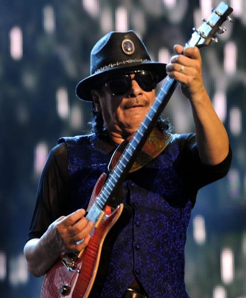 Santana sticks to his music, limits political commentary   