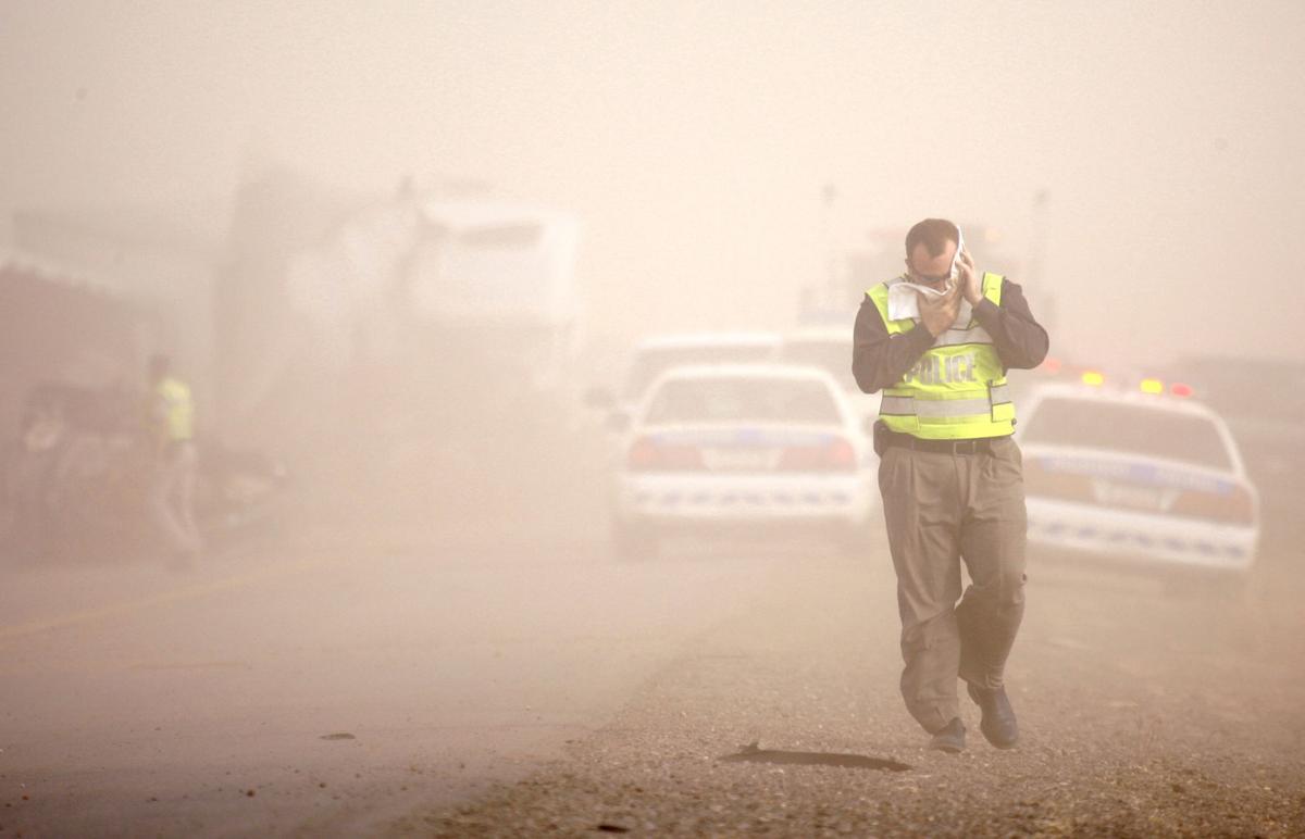 Dust storms along I-10