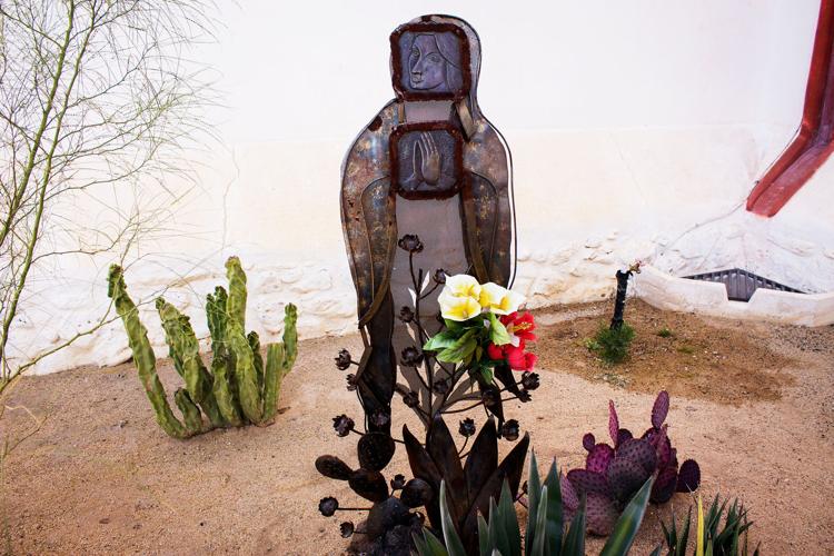 metalwork Virgen of Guadalupe