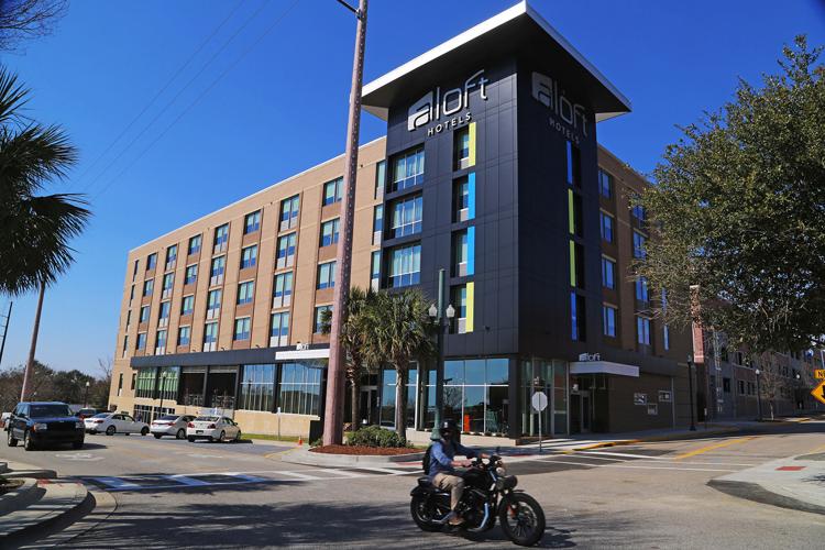 The new five-story, 107-room Aloft hotel.