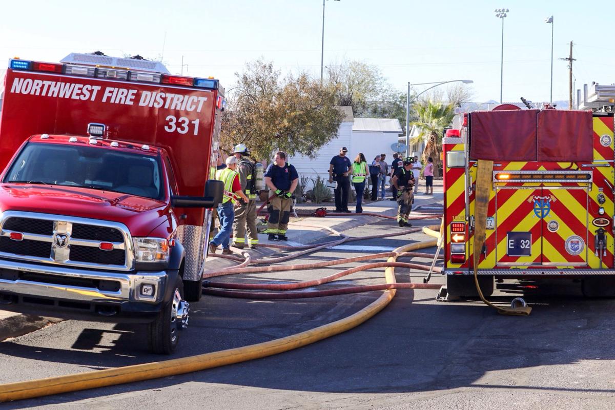 Photos Twoalarm fire engulfs two homes in Flowing Wells Local news