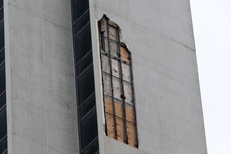 Exterior photos of the vacant Trump Plaza casino