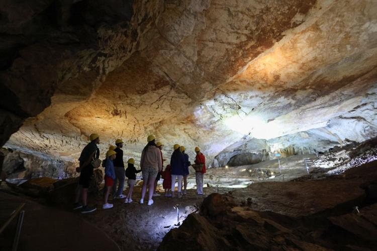 Tourists are flocking to Bosnia's UNESCO-listed Vjetrenica Cave to escape heat waves