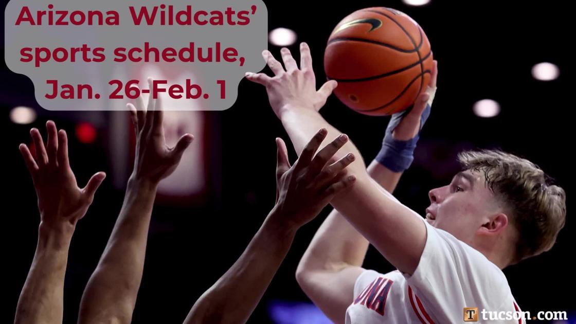 Arizona Wildcats’ sports schedule for Jan. 26-Feb. 1