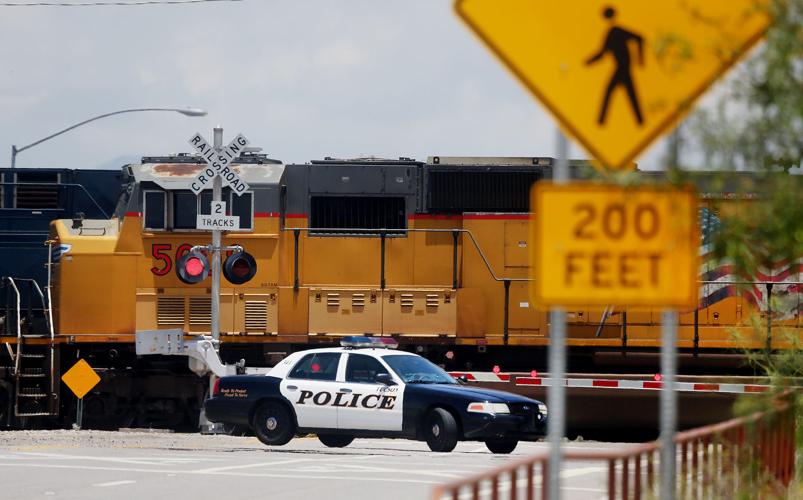 Pedestrian killed by train