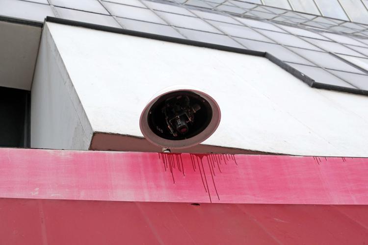 Exterior photos of the vacant Trump Plaza casino