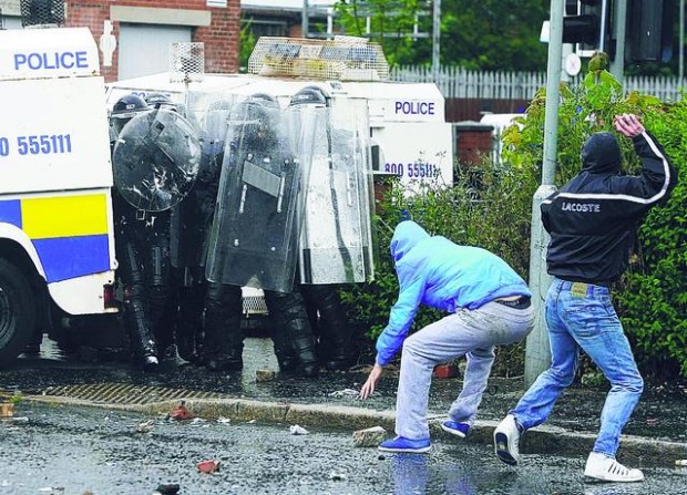 Belfast Catholics set off riot at annual Protestant parade  