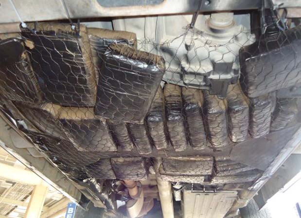 Woman arrested for pot stash in truck