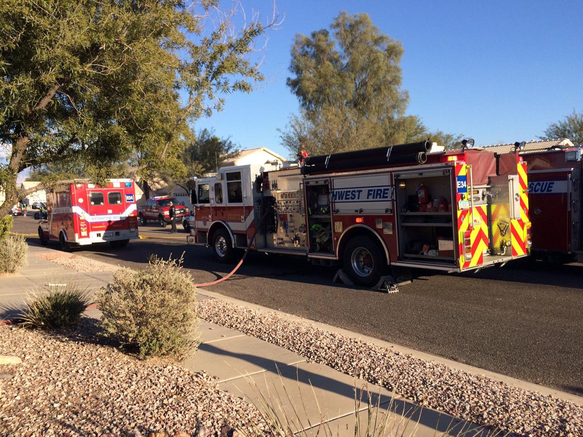 Marana man burning weeds with torch sets house on fire