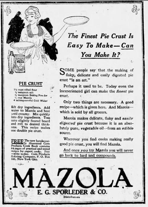 Advertisement for Mazola