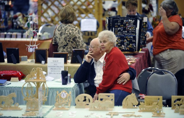 Local vendors sell their wares  