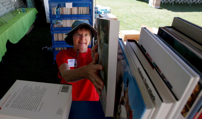 Set-up for 2018 Tucson Festival of Books